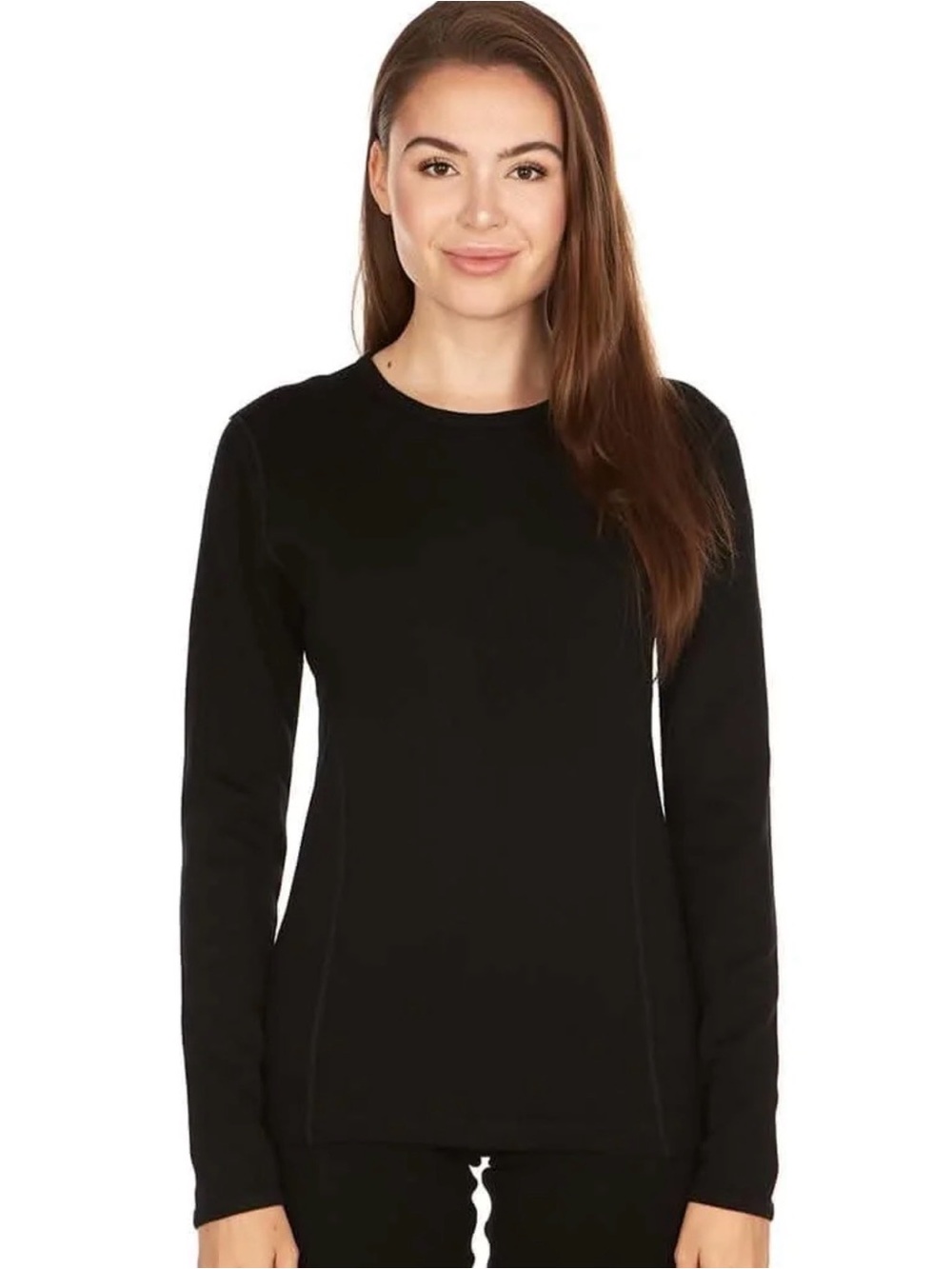 Minus 33 Australian 100% Merino Wool Black Long Sleeve Crew Top